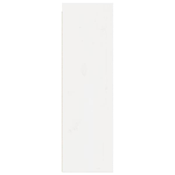 vidaXL vægskab 30x30x100 cm massivt fyrretræ hvid