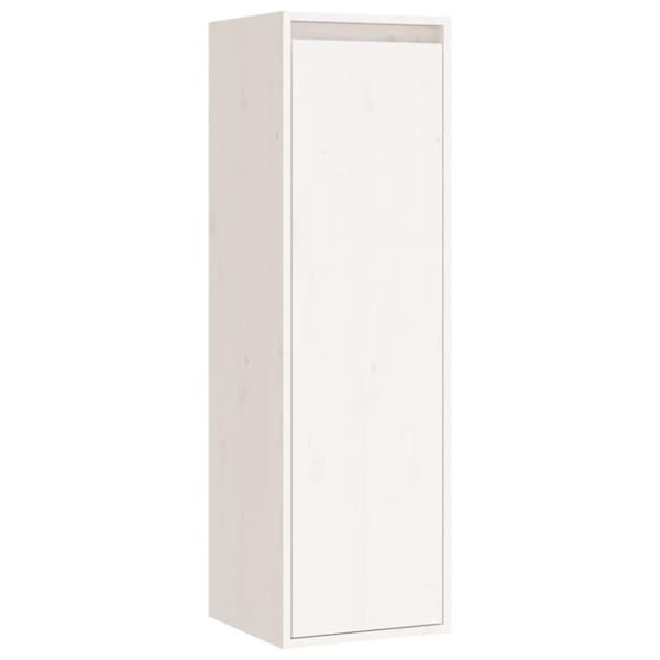 vidaXL vægskab 30x30x100 cm massivt fyrretræ hvid