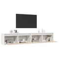 Miniatyrbilde 4 av 11: vidaXL Veggskap 2 stk hvit 100x30x35 cm heltre furu
