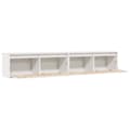 Miniatyrbilde 5 av 11: vidaXL Veggskap 2 stk hvit 100x30x35 cm heltre furu
