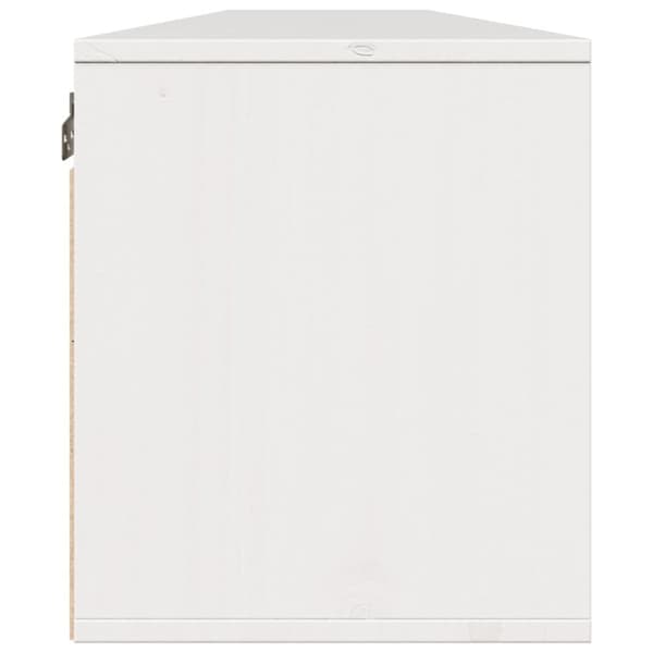 vidaXL Veggskap 2 stk hvit 100x30x35 cm heltre furu