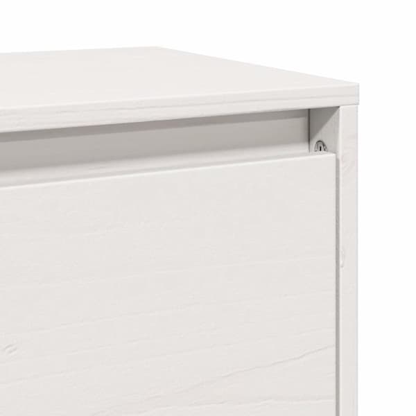 vidaXL Veggskap 2 stk hvit 100x30x35 cm heltre furu