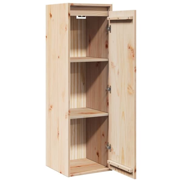 vidaXL vægskabe 2 stk. 30x30x100 cm massivt fyrretræ