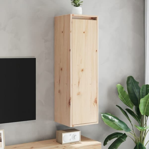 vidaXL vægskabe 2 stk. 30x30x100 cm massivt fyrretræ