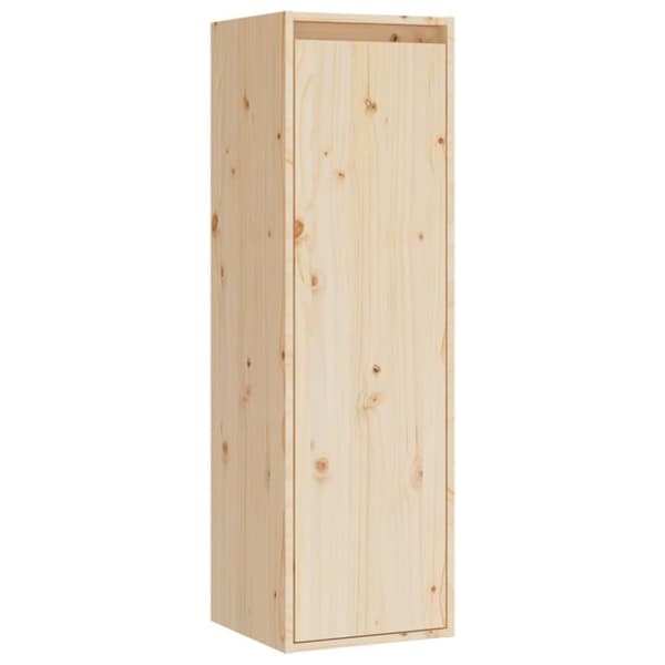vidaXL Veggskap 30x30x100 cm heltre furu