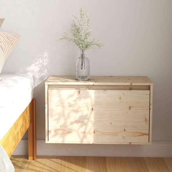 vidaXL vægskab 60x30x35 cm massivt fyrretræ