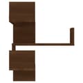 Miniatyrbilde 3 av 9: vidaXL Vegg hjørnehyller 2 stk brun eik 40x40x50 cm konstruert tre