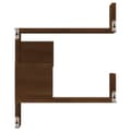 Miniatyrbilde 4 av 9: vidaXL Vegg hjørnehyller 2 stk brun eik 40x40x50 cm konstruert tre