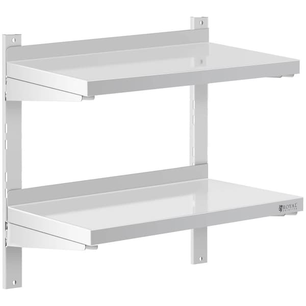 Royal Catering Vägghylla - 2 hyllor - 30 x 60 cm