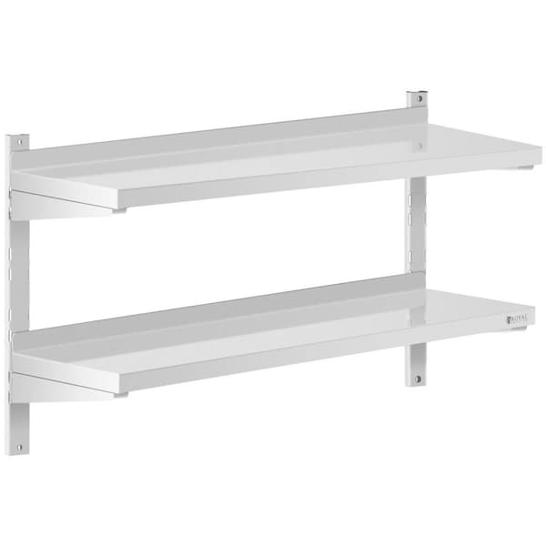 Royal Catering Vägghylla - 2 hyllor - 30 x 100 cm