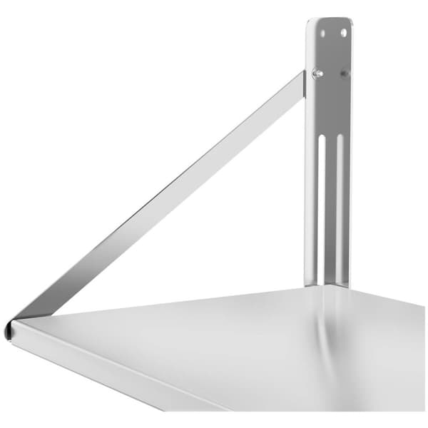 Royal Catering Vegghylle - sammenleggbar - 120 x 45 cm - 40 kg - rustfritt stål