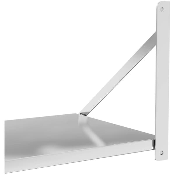 Royal Catering Vägghylla - Fällbar - 100 x 45 cm - 40 kg - Rostfritt stål