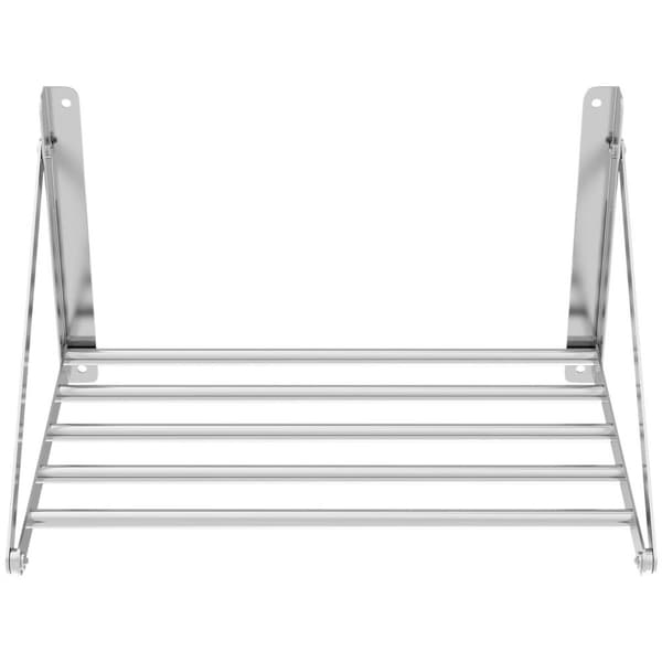 Royal Catering Fällbar vägghylla - Stänger - 60 x 45 cm - 40 kg - Rostfritt stål