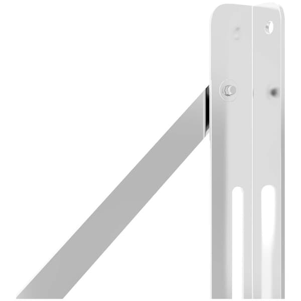 Royal Catering Fällbar vägghylla - Stänger - 60 x 30 cm - 40 kg - Rostfritt stål