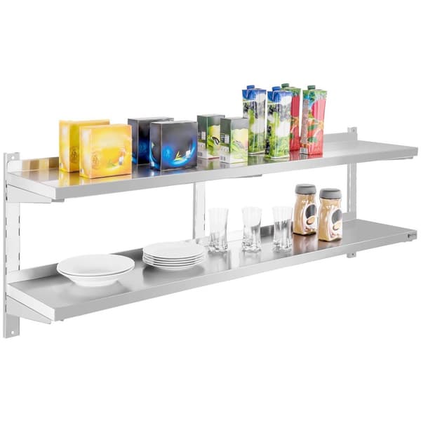 Royal Catering Vägghylla - 2 hyllor - 160 cm