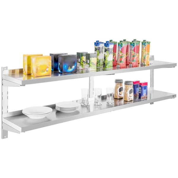 Royal Catering Vägghylla - 2 hyllor - 180 cm
