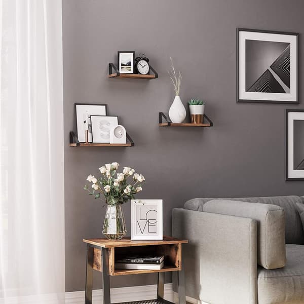 teollinen seinähylly - kelluva hylly - 3 kpl sarja