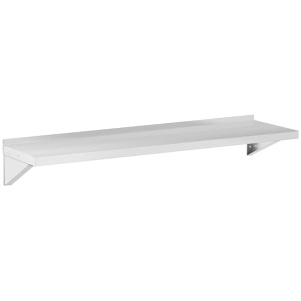 Royal Catering Vägghylla - rostfritt stål - 150 x 40 cm - upp till 80 kg - Royal Catering