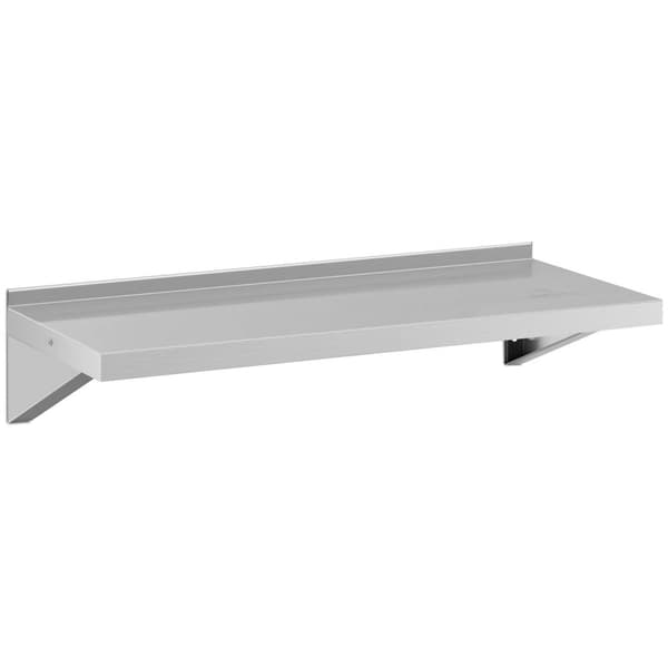 Royal Catering Vägghylla - rostfritt stål - 100 x 40 cm - upp till 80 kg - Royal Catering