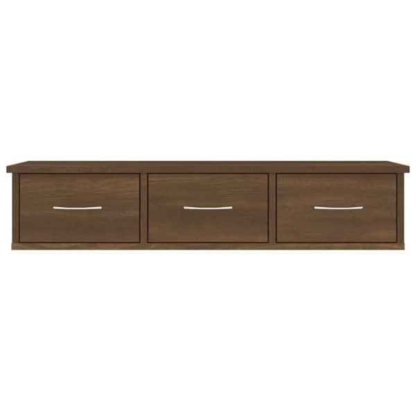 vidaXL vægskab 88x26x18,5 cm konstrueret træ brun egetræsfarve
