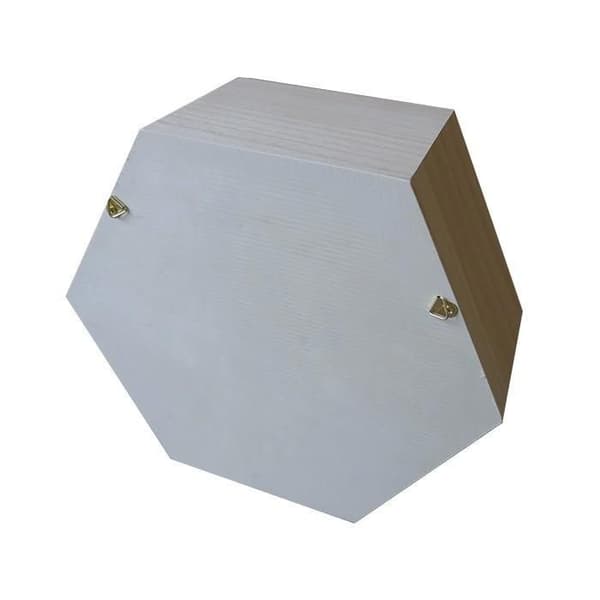 Hexagonhylla i trä 24 x 21 x 10 cm
