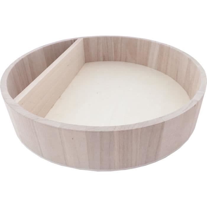 Rund hylla med två fack ø34 cm - Creative seed Brown