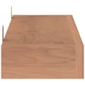 Miniatyrbilde 5 av 8: vidaXL Vegghyller 2 stk 110x15x4 cm heltre teak