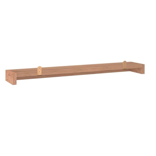 vidaXL Vegghyller 2 stk 110x15x4 cm heltre teak