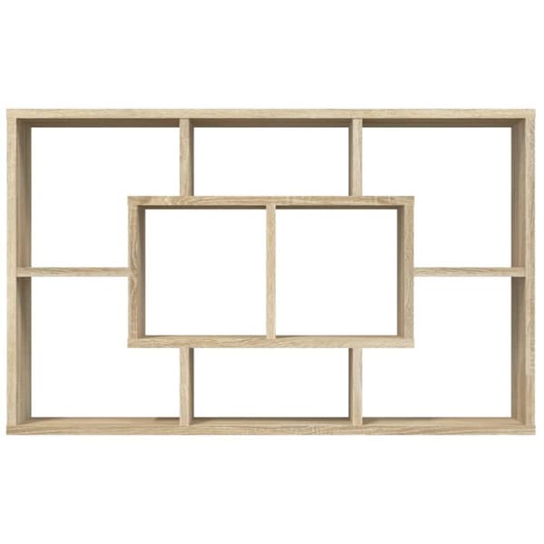 vidaXL Vegghylle sonoma eik 85x16x52,5 cm konstruert tre