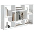 Miniatyrbilde 4 av 8: vidaXL Vegghylle høyglans hvit 85x16x52,5 cm konstruert tre