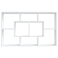 Miniatyrbilde 5 av 8: vidaXL Vegghylle høyglans hvit 85x16x52,5 cm konstruert tre