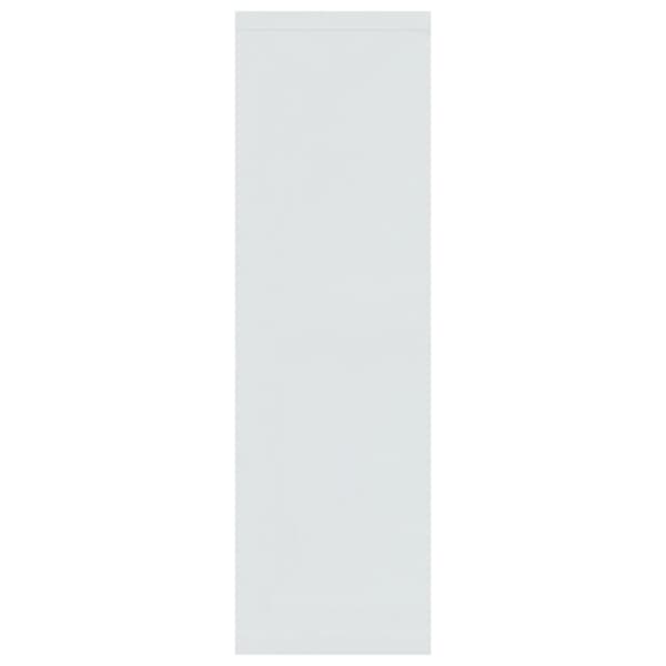 vidaXL Vegghylle høyglans hvit 85x16x52,5 cm konstruert tre