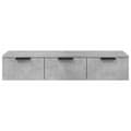 Miniatyrbilde 6 av 11: vidaXL Veggskap betonggrå 102x30x20 cm konstruert tre