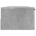 Miniatyrbilde 8 av 11: vidaXL Veggskap betonggrå 102x30x20 cm konstruert tre
