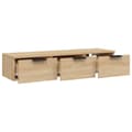 Miniatyrbilde 7 av 11: vidaXL Veggskap sonoma eik 102x30x20 cm konstruert tre