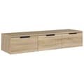 Miniatyrbilde 1 av 11: vidaXL Veggskap sonoma eik 102x30x20 cm konstruert tre