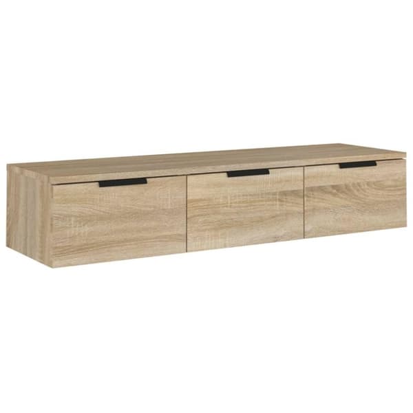 vidaXL Veggskap sonoma eik 102x30x20 cm konstruert tre