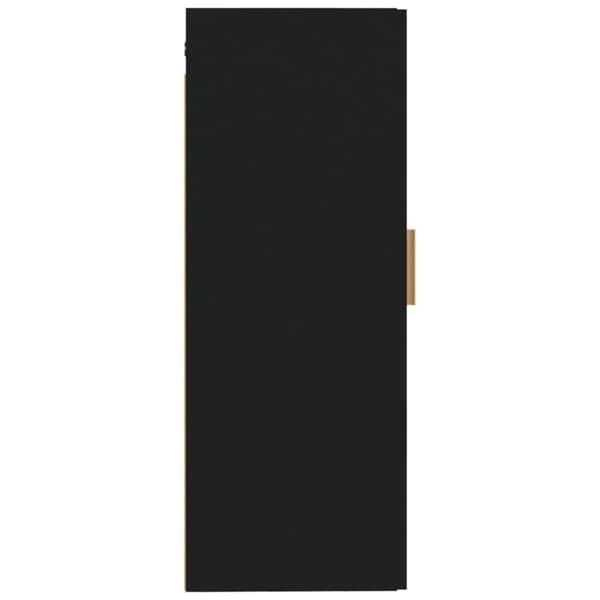 vidaXL Veggskap svart 35x34x90 cm konstruert tre