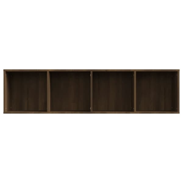 vidaXL Bokhylle/TV-benk brun eik 143x30x36 cm konstruert tre