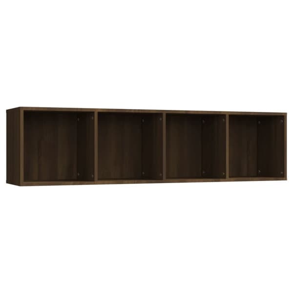 vidaXL Bokhylle/TV-benk brun eik 143x30x36 cm konstruert tre