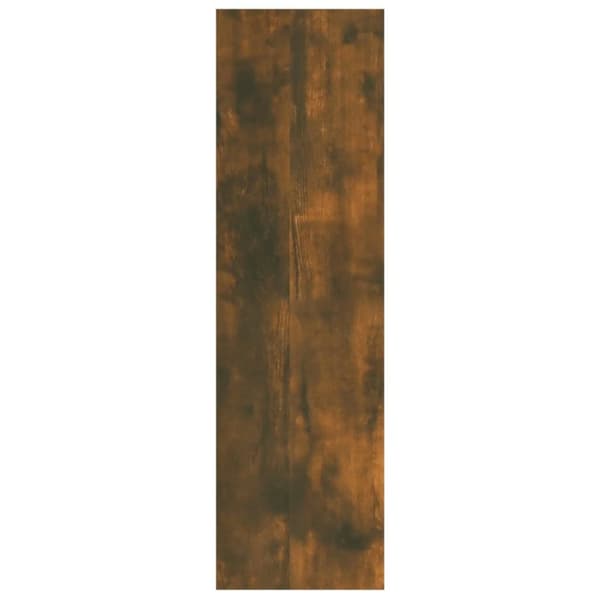 vidaXL Vegghylle røkt eik 75x16x55 cm konstruert tre