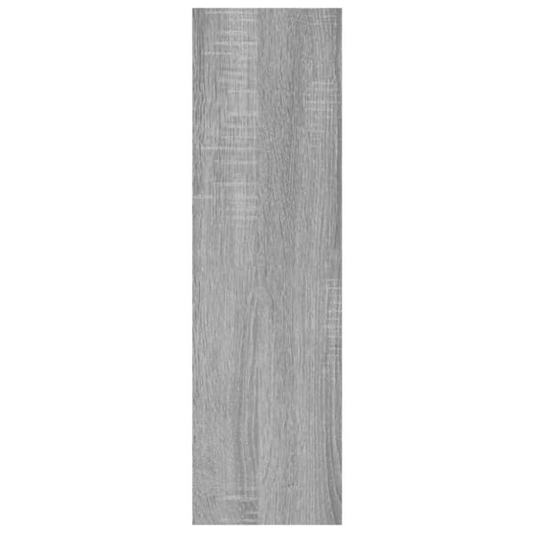 vidaXL Vegghylle grå sonoma 75x16x55 cm konstruert tre