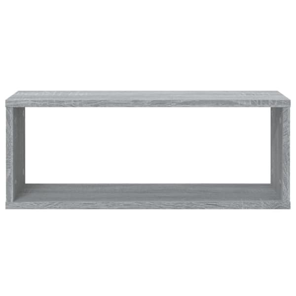 vidaXL Vegghyller kube 6 stk grå sonoma 60x15x23 cm konstruert tre
