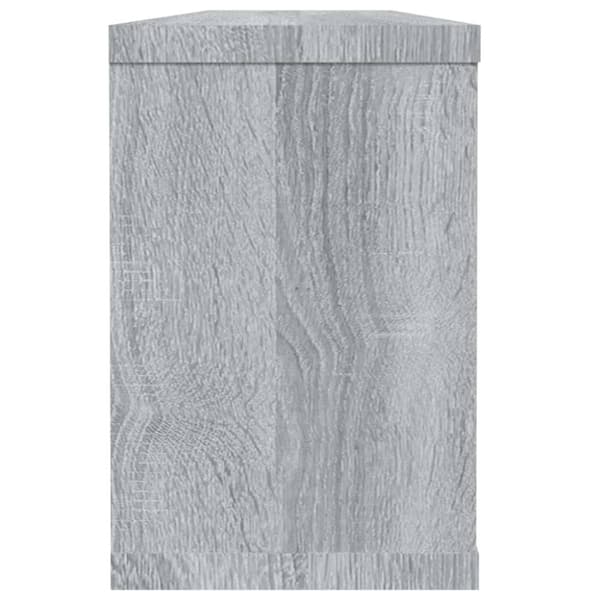 vidaXL Vegghyller kube 6 stk grå sonoma 60x15x23 cm konstruert tre
