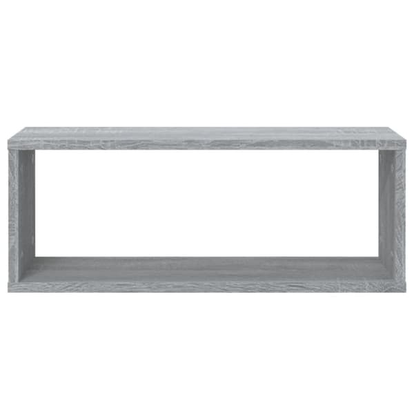 vidaXL Vägghyllor 2 st grå sonoma 60x15x23 cm konstruerat trä