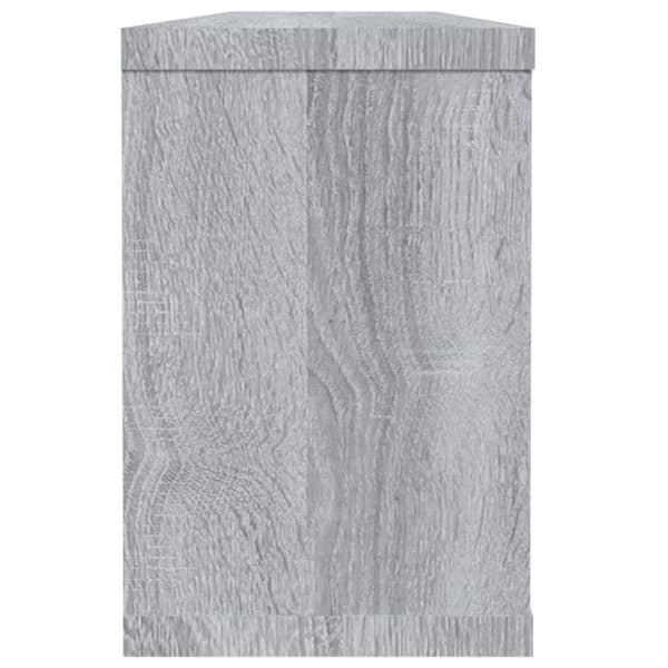 vidaXL Vägghyllor 2 st grå sonoma 60x15x23 cm konstruerat trä