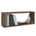 Miniatyrbilde 8 av 9: vidaXL Vegghyller kube 6 stk røkt eik 60x15x23 cm konstruert tre