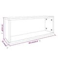 Miniatyrbilde 9 av 9: vidaXL Vegghyller kube 6 stk røkt eik 60x15x23 cm konstruert tre