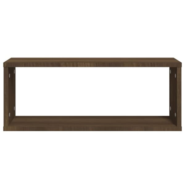 vidaXL Vägghyllor 6 st brun ek 60x15x23 cm konstruerat trä