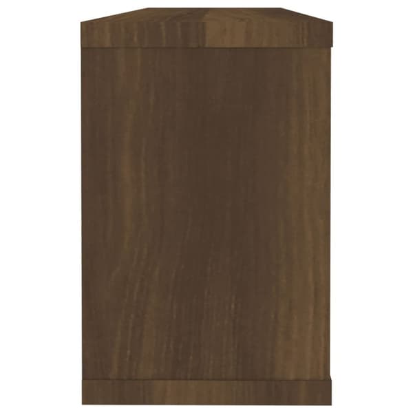 vidaXL Vägghyllor 6 st brun ek 60x15x23 cm konstruerat trä